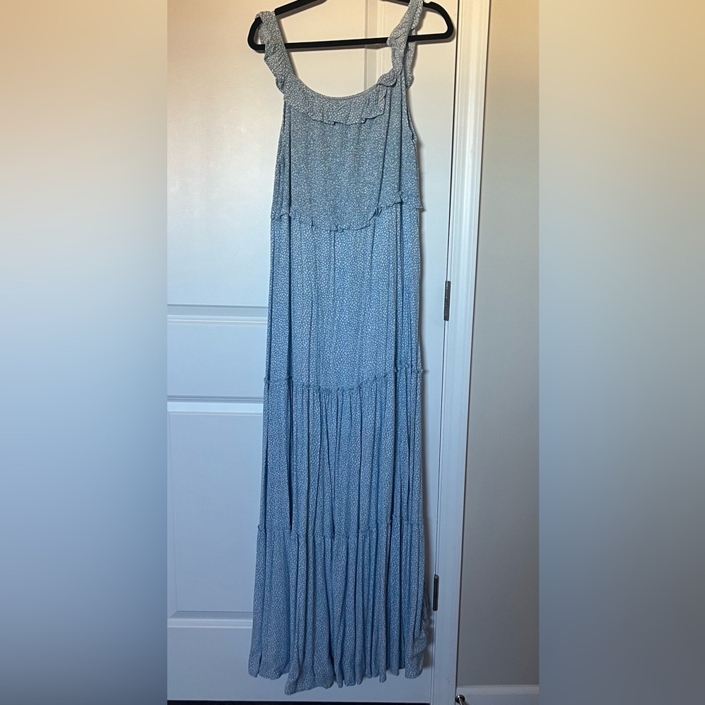 Blue Floral Maxi Dress
